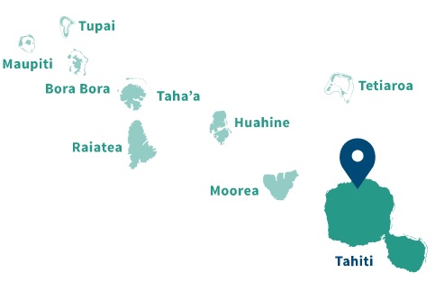 タヒチの地図